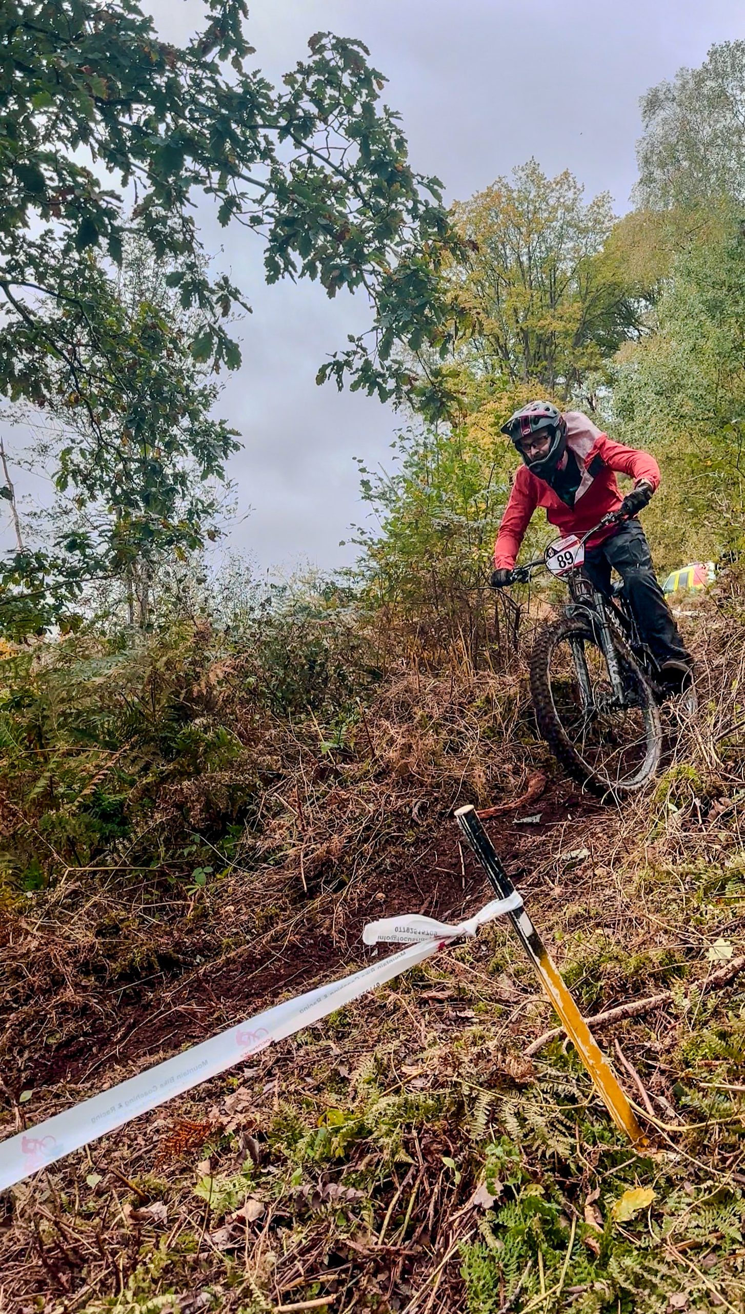 Enduro race terrain in the Peak District
