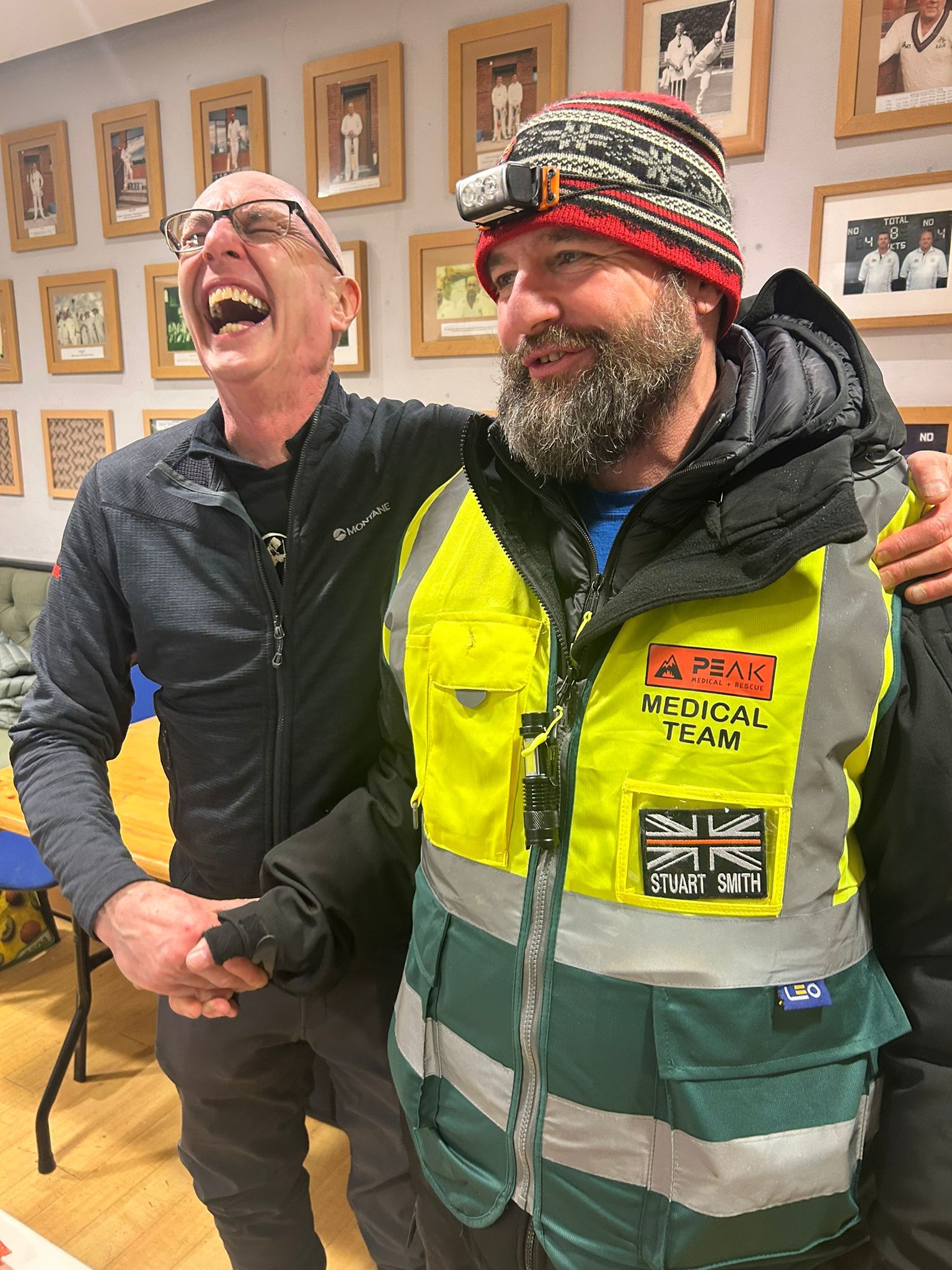 Trail race medical support in the Pennines